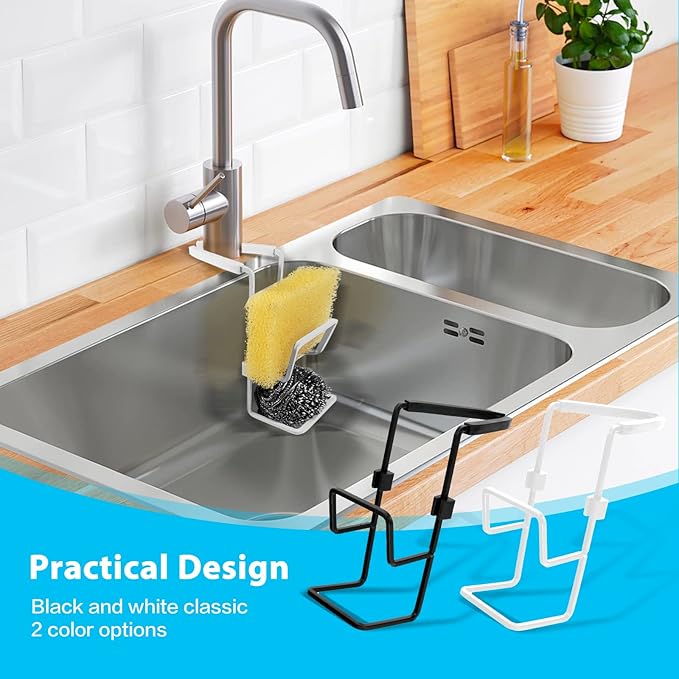 Sink Caddy Sink Sponge Holder - Faucet Rack Shower Tray - Fix Around Faucet-kitchen sponge holder for sink Organizer