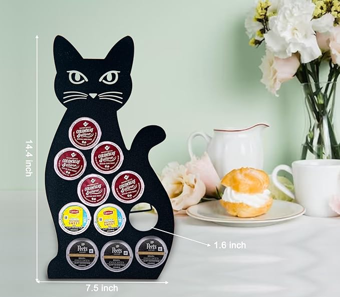 Cat Coffee Pod Holder For K Cup Holder Black Coffee Pod Organizer K Pod Holder For Counter