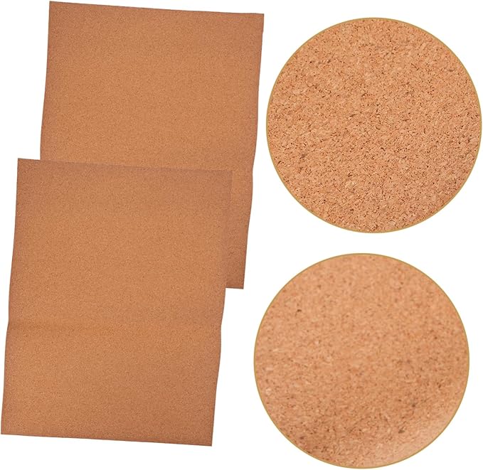 OFFSCH 2Sheets Cork Drawer Liners for Kitchen Cabinets High Density Moisture and Shock Absorbing Cork for DIY Crafts and Versatile Home Use
