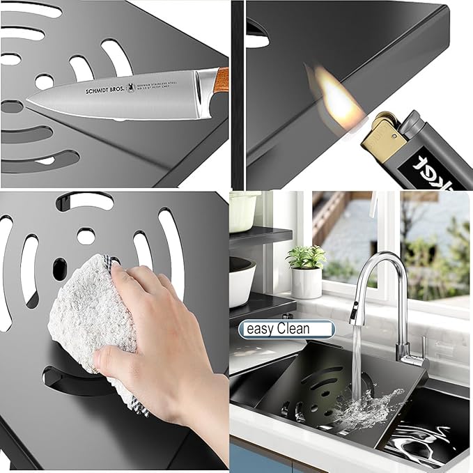 Pots and Pans Organizer for Cabinet Black Adjustable 3 Tier Pot Organizer Rack Under Sink or Floating Shelf Heavy Duty Kitchen Storage Organizers Pot Lid Organizer