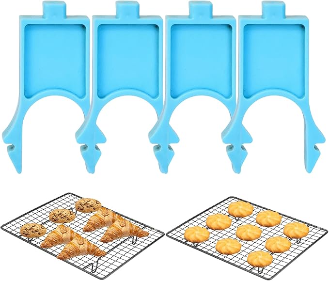 Sheet Pan Sorting Stand - Steel Tray Riser, Bake Rack, Oven Holder | Compact 4-Level Cooling Sheet Divider With Stackable modularr System, Ideal Drying platformm for Leftovers Prep and Baking Tools