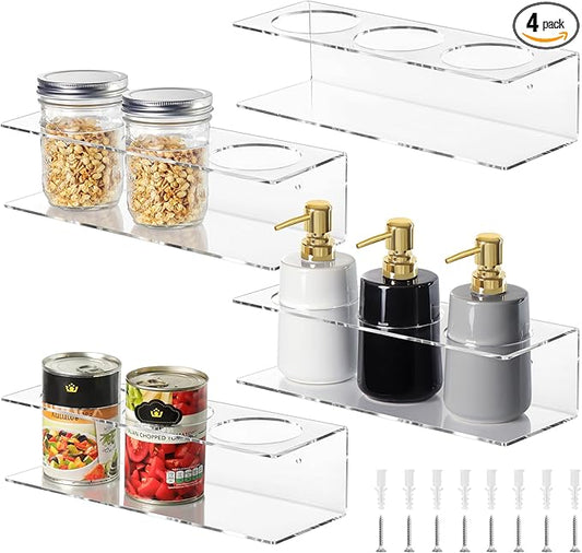 4 Pack Water Bottle Organizer for Stanley 40 oz Tumbler, Water Bottle Holder for Cabinet, Cups/Bottles/Cans Holder Storage