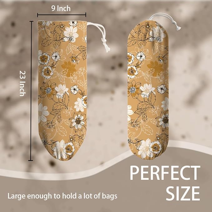 Cute Plastic Bag Holder, Reusable Shopping Garbage Bags Storage Organizer, Vintage Home Decor for Kitchen Pantry, Kitchen Housewarming Gifts, Present for Women Grandma Mom