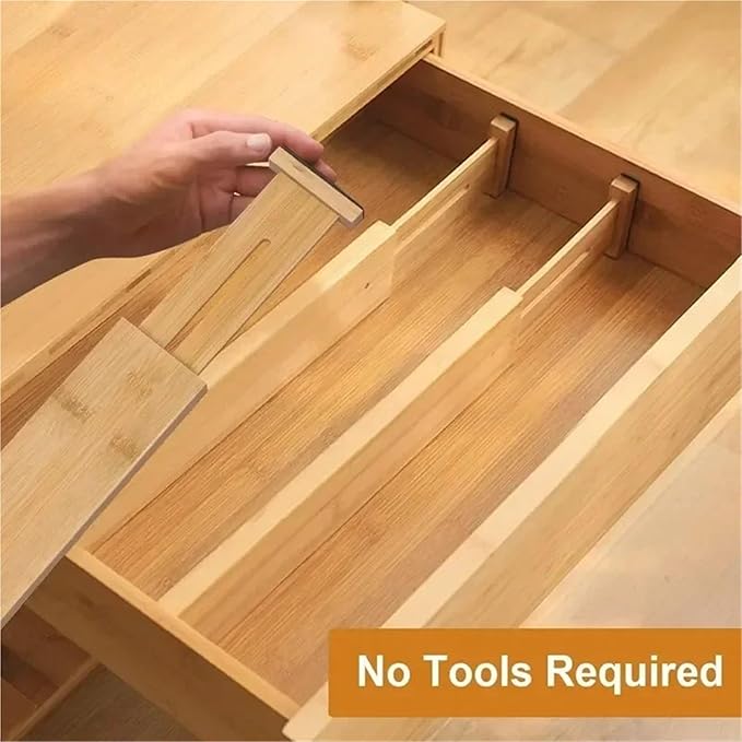 2/4 Pcs Drawer Dividers Organizers Adjustable Expandable Spring Loaded Separators for Kitchen Bedroom Dresser(L-4PCS)