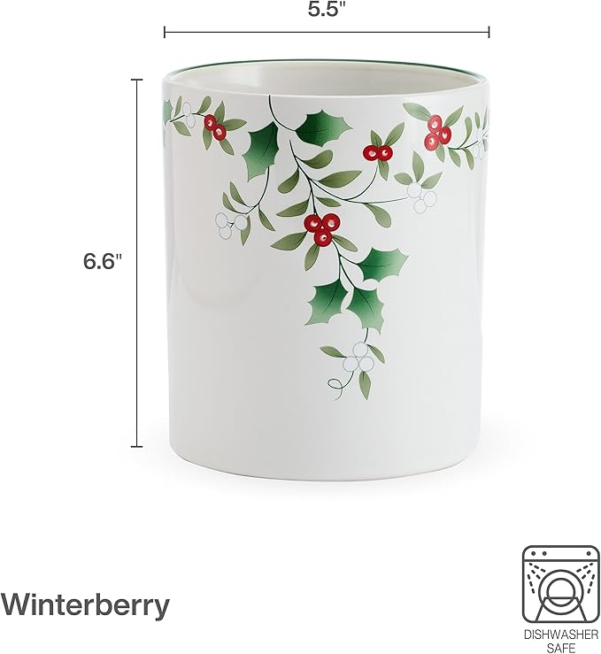 Pfaltzgraff Winterberry Kitchen Utensil Crock Holder