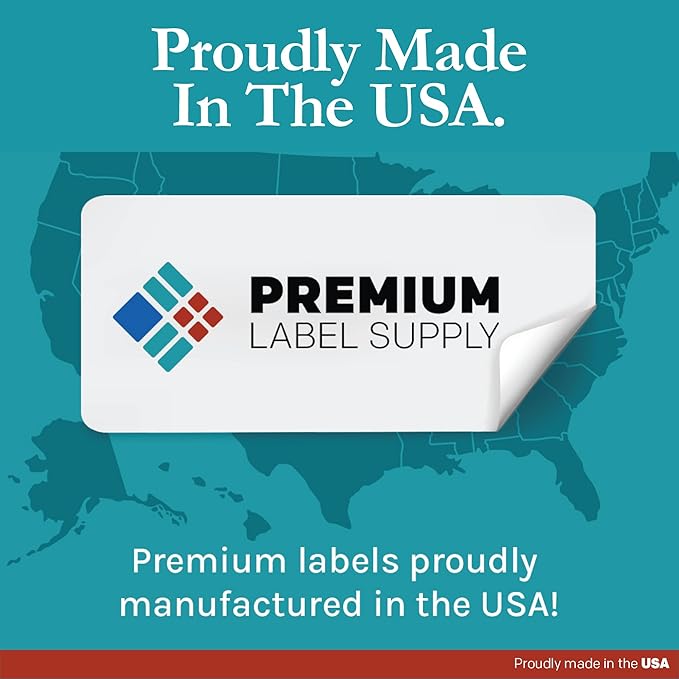 Premium Label Supply White Sticker Barcode Labels – 1" x 0.5" – Laser/Inkjet Compatible – (160 per Sheet), 100 Sheets – 16,000 Total Adhesive Labels
