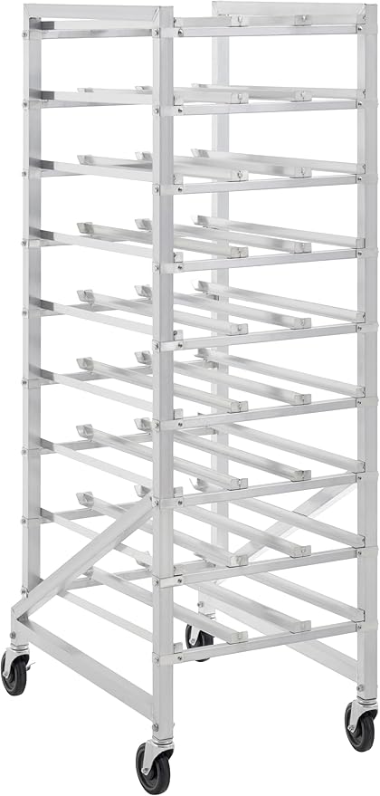 Full Size Mobile Aluminum Commercial Can Rack - Knocked Down (32L-042)