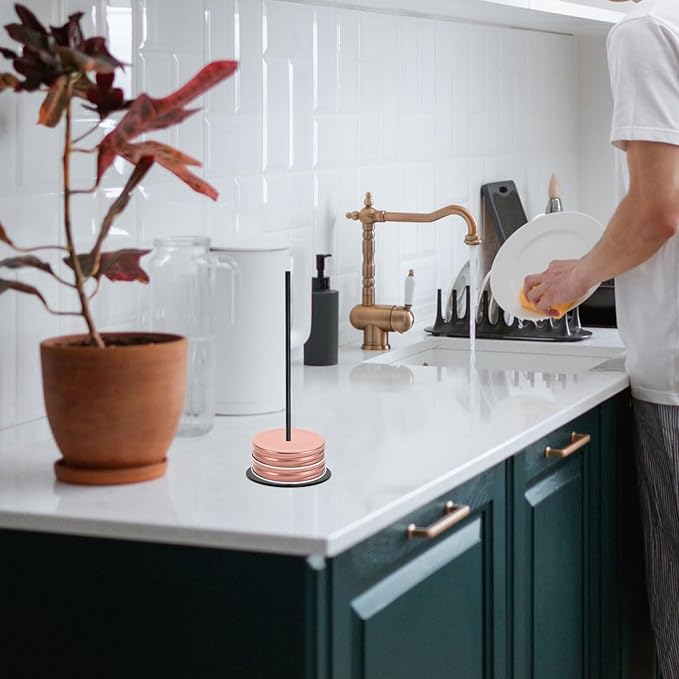 Vertical Jar Lid Storage Rack with Single Rod for Kitchen Cabinets and Countertops, Cup Lid Organizer Holder for Pantry Organization, Space-saving Non-drill Design