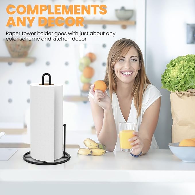 4 Pack Paper Towel Holder,Standing Paper Towel Holders