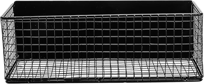 Frcctre 2 Pack Magnetic Basket Magnetic Fridge Organizer, Metal Wire Spice Rack Pen Holder Storage Organizer Basket for Refrigerator Whiteboard Home Kitchen Office
