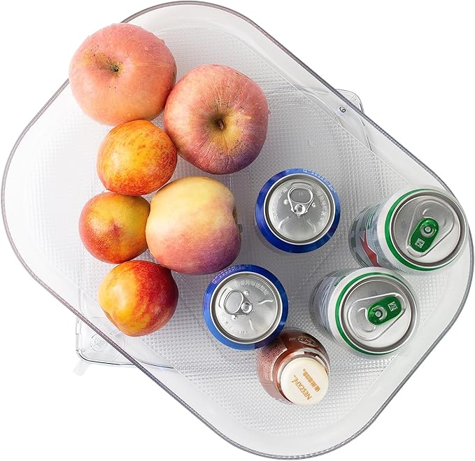 Lazy Susan Oval Turntable Rack - Cabinet, Pantry, Kitchen, Fridge, Bathroom Tray, Makeup Vanity, Under Sink Organizer, Spice Rack