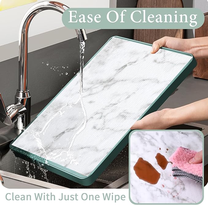Drawer and Shelf Liner for Kitchen Cabinet: 23.6 in X 20 Ft Non Slip Waterproof Shelf Paper Non Adhesive Refrigerator Liners White Marble Easy Liners for Bathroom with Knife Tape Measure