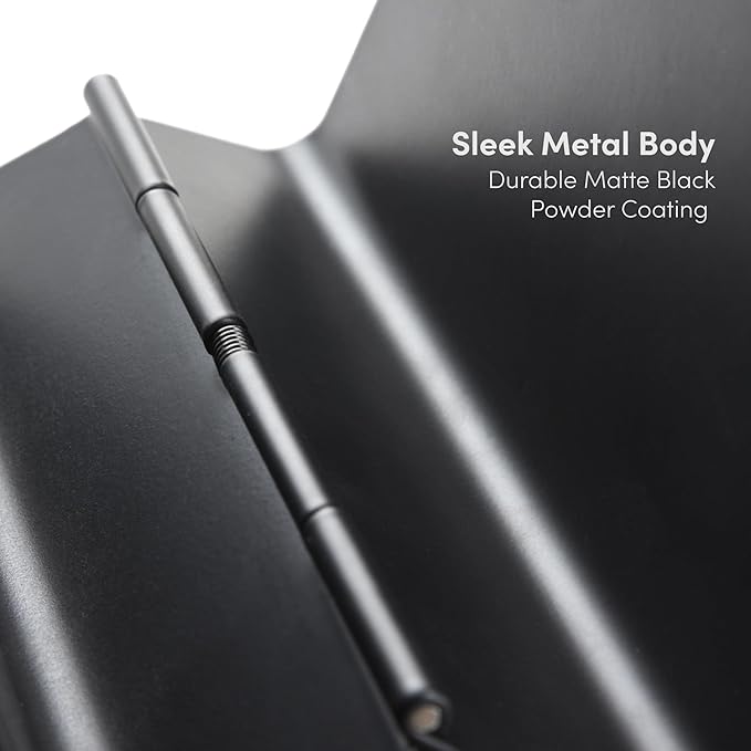 Self-Adjusting Napkin Holder – Compact Black Metal Dispenser for Standard Paper Napkins, Ideal for Kitchen Countertops