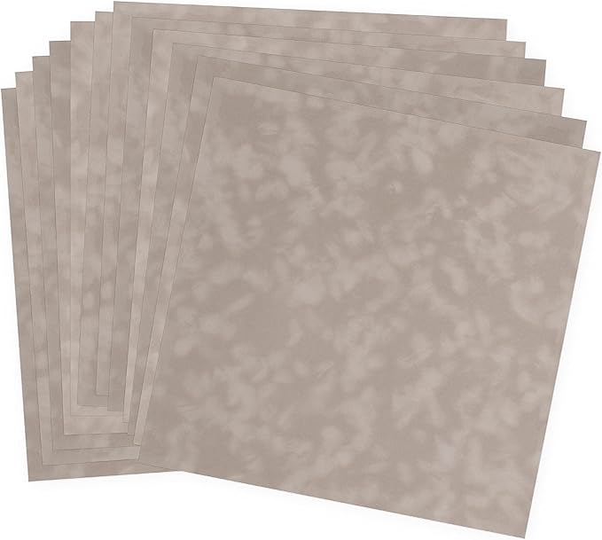 S.E.I Mushroom Velvet Paper, Felt Fabric For Drawer and Jewelry Box Liner, 12" x 12" - 12 Sheets