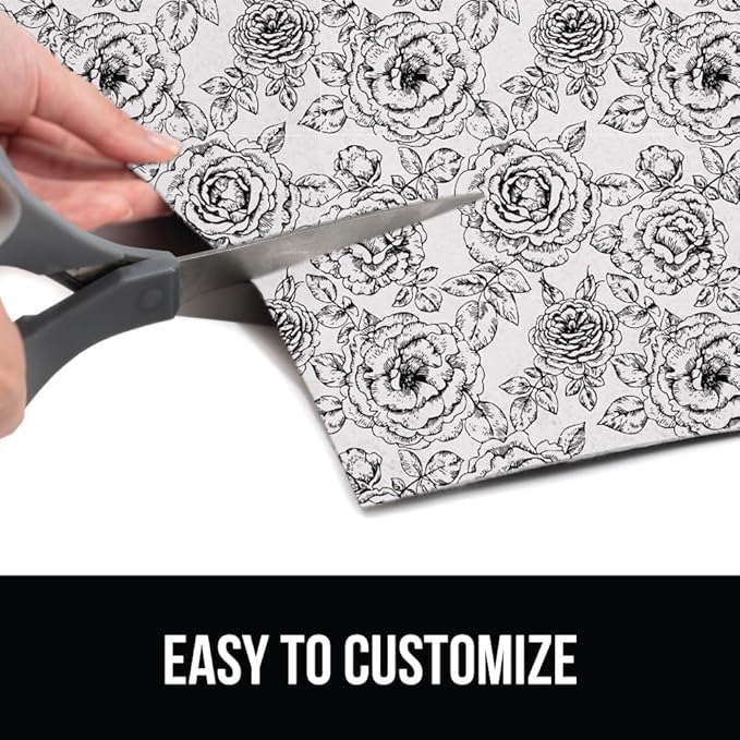 GORILLA GRIP LeakGuard Non-Adhesive Under Sink Mat for Kitchen Cabinet, 24x60, Waterproof Quick Dry Shelf Liner, Durable Absorbent Felt Mats for Bathroom Sinks, Cabinets, Dresser, Easy Trim, Gray