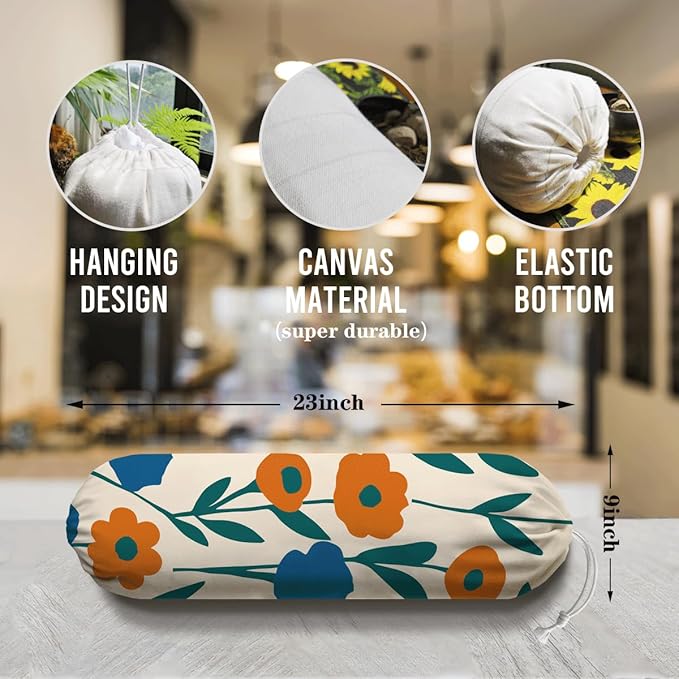 Cute Plastic Bags Holder, Garbage Shopping Trash Bags Carrier Organizer, Wall Mount Plastic Bag Organizer Dispenser, Heavy Duty Grocery Bag Storage Holder for Home Kitchen Camper