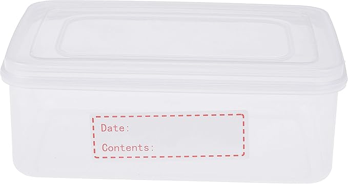 XGOOD 900 Pieces Removable Food Storage Labels, 3 Rolls (Red, Yellow, Green), 3x1in, Freezer & Refrigerator Labels