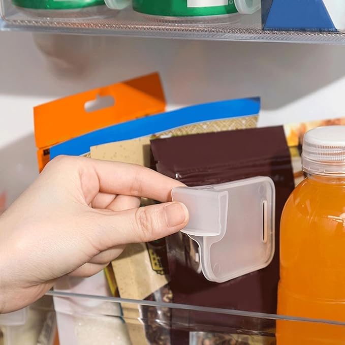 20Pcs Adjustable Plastic Storage Dividers, Transparent Multi-Purpose Organizer for Refrigerator, Freezer, Kitchen Drawers, Cabinets