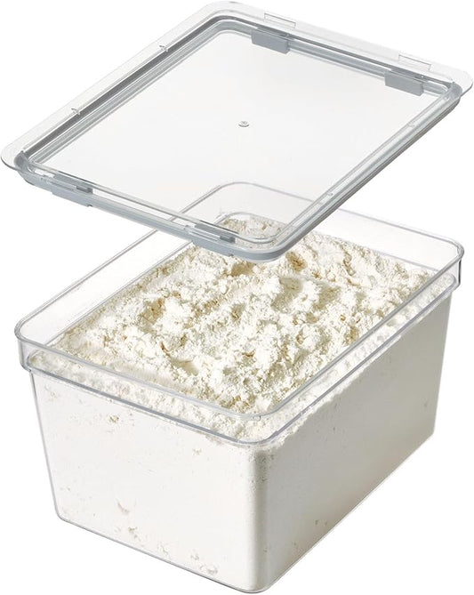 iDesign Large Tall Dry Goods Storage Bin, The Fresh Collection – 7.85” L x 10.85” H x 6” W, Clear Bin