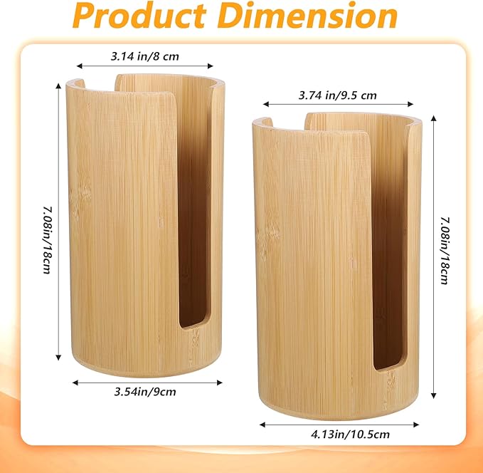 2 PCS Mason Jar Lid Organizer Vertical Bamboo Storage Cup Lid Holder Mason Jar Accessories Suitable for Canning Bamboo Lids for Home Kitchen