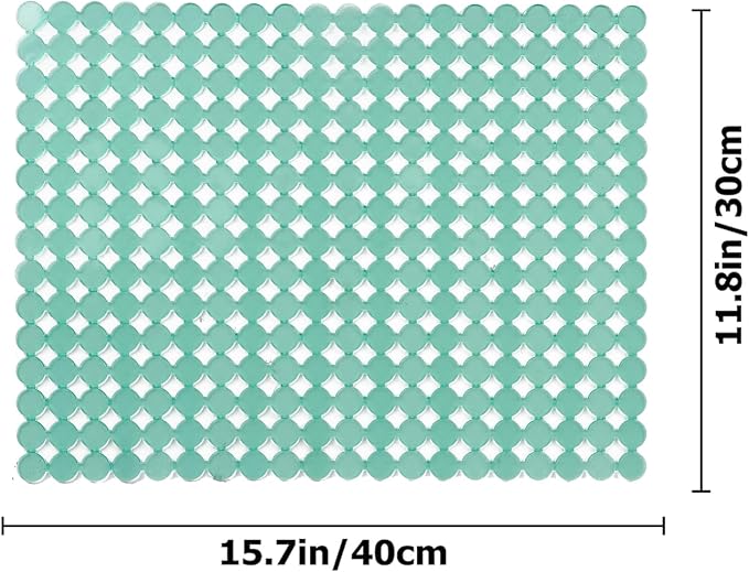 Kitchen Sink Mat,2 Pack Sink Protectors for Kitchen Sink,Sink Mats with Scissors for Stainless Steel/Ceramic Sinks, Fast Draining,Easy to Clean,Diy Cut,15.7 X 11.8 Inch(Light Green)