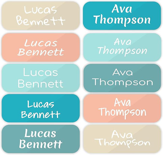 KYTRA Personalized Name Labels for Kids 120 Custom Stickers for Daycare & School Supplies, Clothes, Toys, Lunchboxes and More - Waterproof Vinyl, Laundry, Dishwasher & Microwave Safe, Made in USA