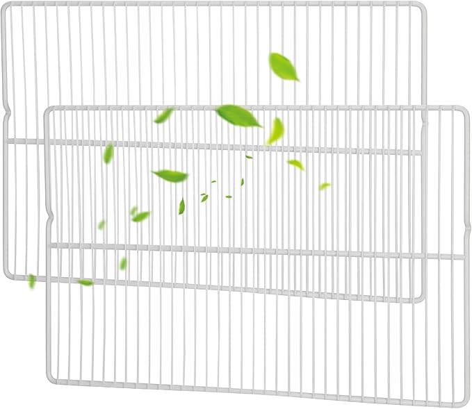 Upgrade 240360908 Food-Grade 304 Stainless Steel Refrigerator Shelf Fits Frigidaire, Kenmore. 25.5" x 16.5" 240360908 Wire Shelf Replaces AP5805565, EAP9492365,240360905, 240360901, 3189137 (2 Packs)