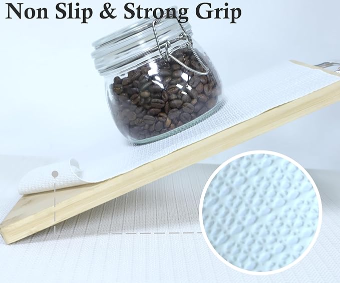 Cabinets Drawer Liner Non Slip Waterproof 12 Inch Wide X 10 Ft Non Adhesive Shelf Liners Strong Grip Anti Slip Pantry Refrigerator Shelves Liner Bathroom Drawer Mat Cupboard Closet Liner