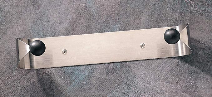 Prodyne Under Cabinet Paper Towel Holder, Silver and Black Small
