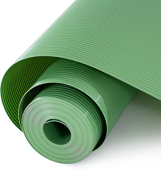 Shelf and Drawer Liner for Kitchen Cabinet, Non-Adhesive 12in x 120in Waterproof Durable Thickened EVA Material Easy-to-Cut Contact Paper Non Slip Mat for Refrigerator, Cupboard, Dresser
