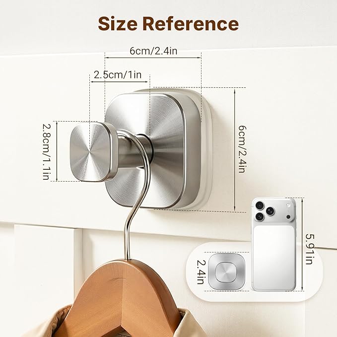 Zrpot 3 PCS Bathroom Hooks for Towels, Suction Cup Hooks for Shower, Door Hooks for Hanging Robe Loofah Removable Wall Hooks for Kitchen Glass Window Silver