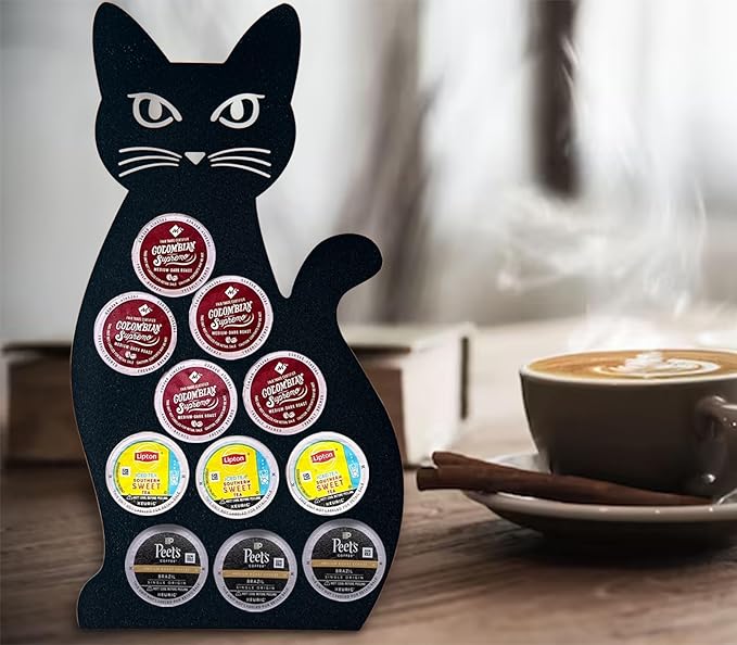 Cat Coffee Pod Holder For K Cup Holder Black Coffee Pod Organizer K Pod Holder For Counter