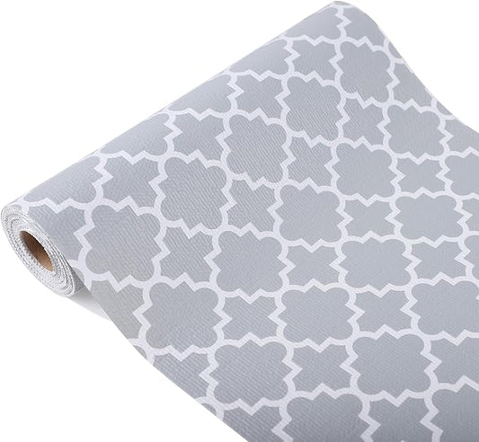 Shelf Liner 11 Inch Wide X 20 Ft Non Adhesive Cabinet Drawer Liner Non Slip Waterproof Pantry Shelves Mat for Refrigerator Closet Cupboard Kitchen Bathroom