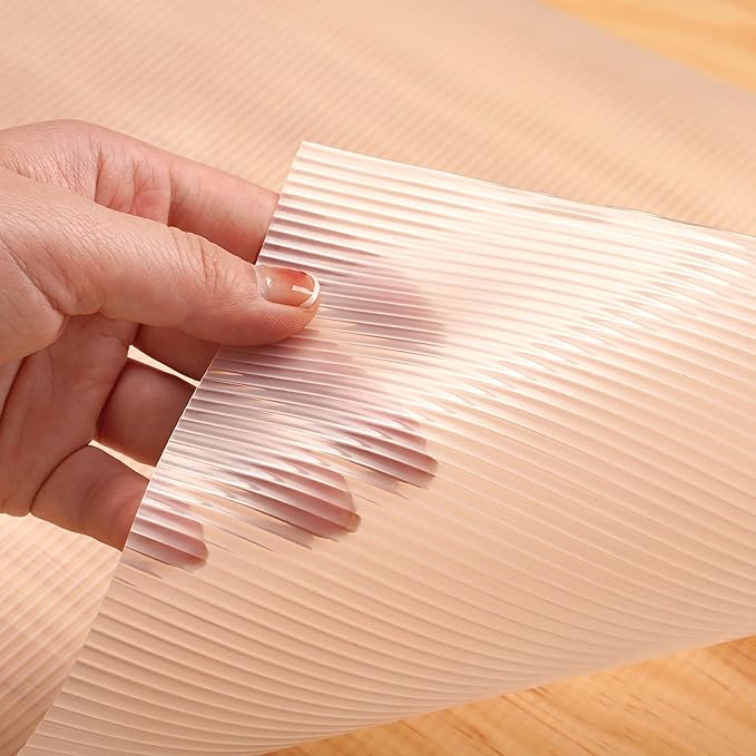 ForeSky Shelf Liner, Non-Adhesive Drawer Liner, Food-Grade Material for Kitchen Cabinets, Fridge, Pantry - Non-Slip Cupboard and Bathroom Shelves Liner