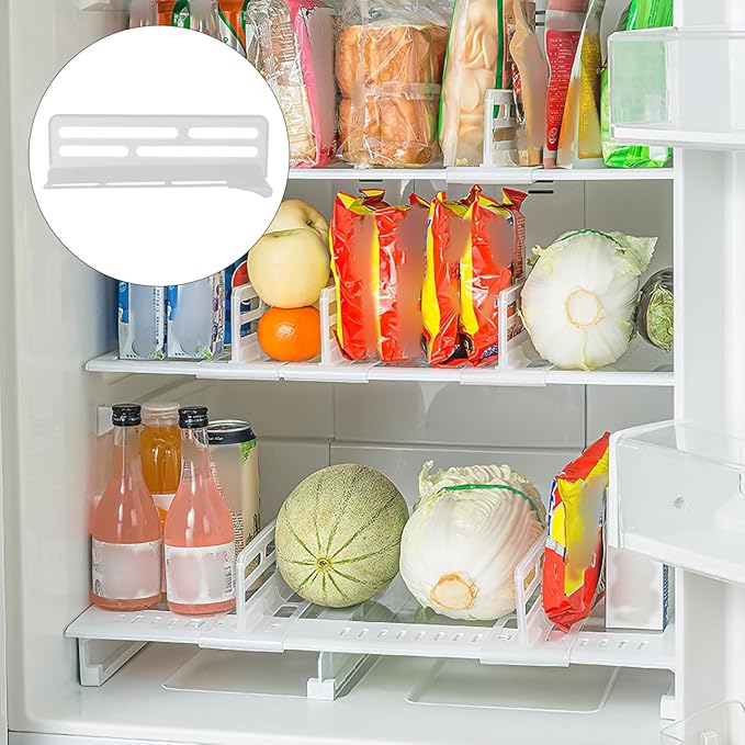 3pcs Adjustable Refrigerator Divider Fridge Storage Organizer Freezer Separator for Food and Drink Storage