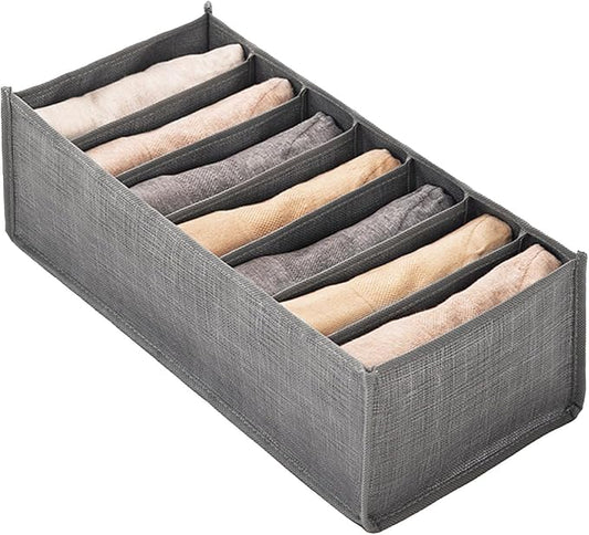 Clothing Storage Box Non Woven Fabric Drawer Design Divider Compartments Space Saving For Underwear Socks Pants Ties Scarves
