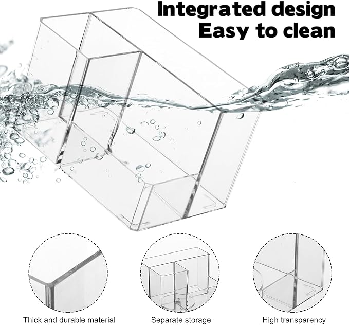 Water drink Packet Holder, Drink Packet Organizer, Water Flavor Packet Storage Container, Acrylic Water Flavor Storage Basket with Dividers for Storage Bins for Refrigerator Pantry Bins Cabinets