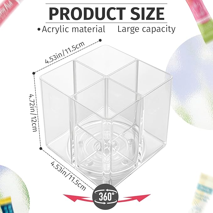 Drink Packet Organizer For Powdered Drink Mix,Powder Packet,Water Packet,Water Flavor Packet,Lazy Susan Organizer for Drink Mix Rotating Holder for Drink Mix Necessities（Square）