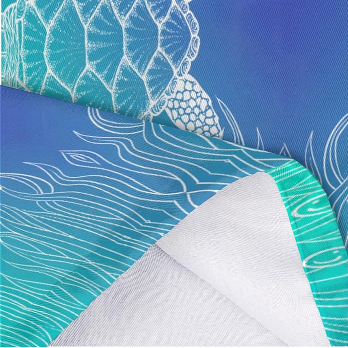 Summer Plastic Bag Holder Ocean Theme Sea Turtle Wall Mount Grocery Bag Holder Washable Plastic Bag Dispenser Garbage Bag Organizer for Home Kitchen Decor, Gifts for Women Mom Family Friends