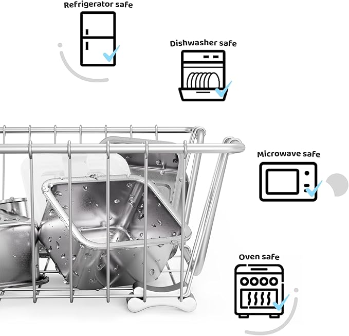 Stainless Steel Snack Box Containers for Kids, 3 Packs 12 oz Leak-Proof Microwave-safe Small Food Storage Container with Lid, Metal Compact Bento Lunch Box Container for School Travel