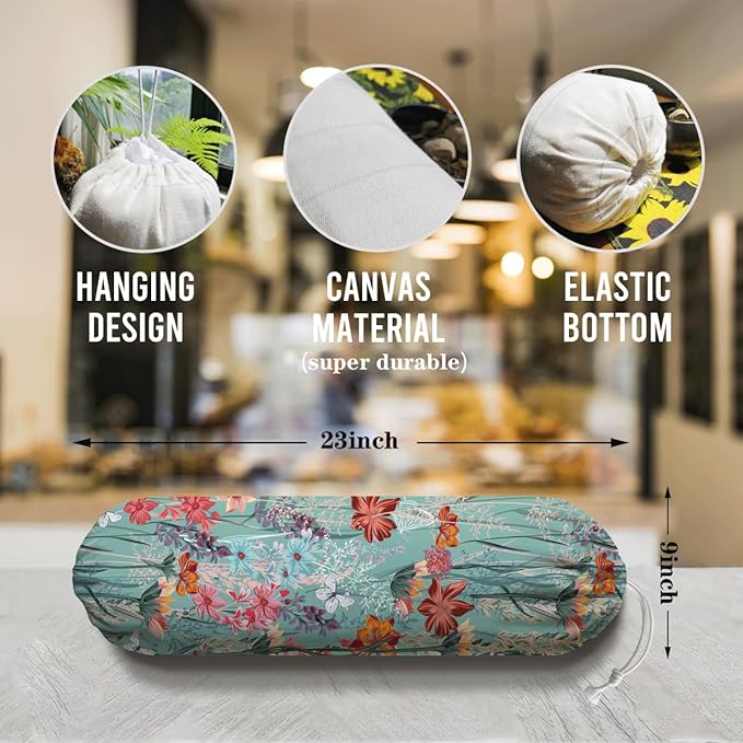 Aesthetic Plastic Bags Holder, Garbage Shopping Trash Bags Carrier Organizer, Large Trash Bag Storage Dispenser, Kitchen Housewarming Gifts for Women Family Friends Grandma Mom
