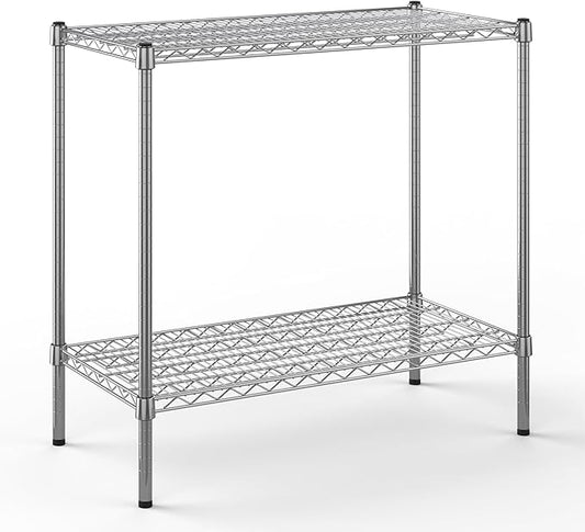 18" Deep x 36" Wide x 34" Height Wire Shelving Kit | 2-Tier | NSF Commercial Storage Rack Unit