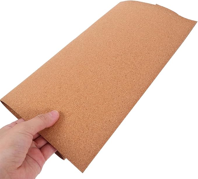 VICASKY 4pcs High-Density Cork Roll Drawer Liners Moisture-Resistant Non-Slip Cabinet and Shelf Liners for Kitchen Office Tool Boxes and Refrigerators Easy to Install