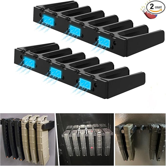 PMAG Rack Wall Mount,Mag Holder|AR Magazine Hodler|Wall Mount Display Mag Storage,Home Magazine Storage Rack,Mag Rack for Gun Safe,Locker,Cabinet,Wall
