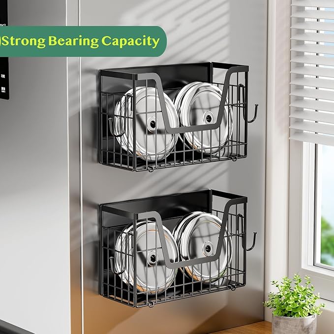 OSOVGO Magnetic Spice Rack for Refrigerator, Fridge Organizers and Storage, Pantry Organizers & Storage, Magnetic Shelf for Refrigerator, Laundry Room Organization, Magnetic Wall Shelf (White)