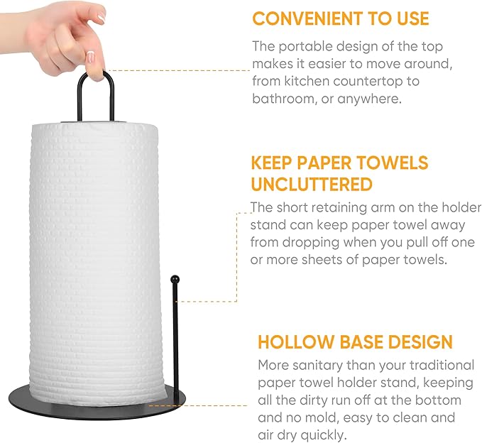 Paper Towel Holder-Standing Paper Towel Holders (Disc 2p)
