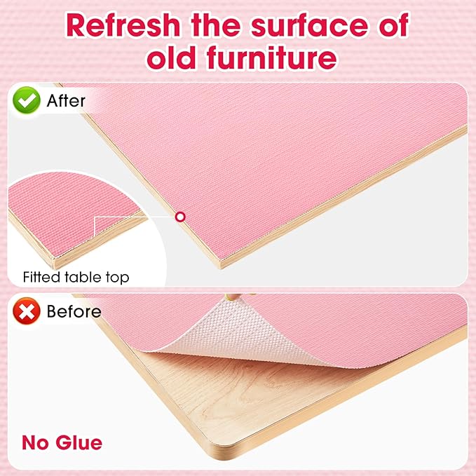 ALIUNI Drawer and Shelf Liner, Non-Slip Kitchen Cabinet Liners Non-Adhesive Thick Strong Grip Waterproof Washable Mats Protect Dresser Shelves Cupboard Bathroom Cabinets, Pink, 12 in X 30 FT