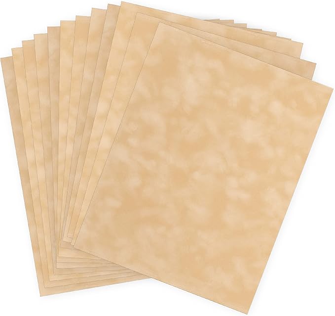 S.E.I Toast Velvet Paper, Felt Fabric For Drawer and Jewelry Box Liner, 8.5" x 11" - 12 Sheets