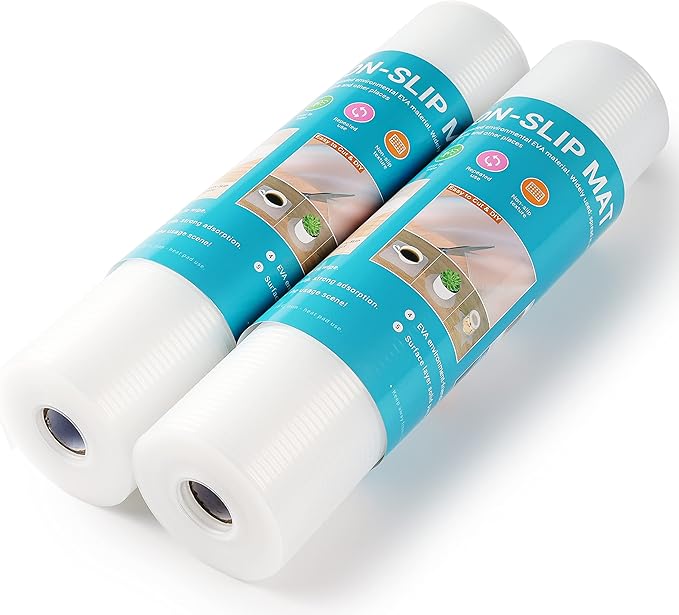 ForeSky Shelf Liner, Non-Adhesive Drawer Liner, Food-Grade Material for Kitchen Cabinets, Fridge, Pantry - Non-Slip Cupboard and Bathroom Shelves Liner