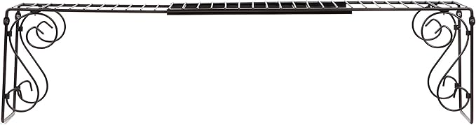 Expandable Over Sink Shelf, Adjustable Metal Sink Organizer (24.5"–40.75") – Kitchen Counter Storage Rack for Soap, Sponge, Plants – Space Saving Over Sink Shelf, Bathroom & Pantry Organizer